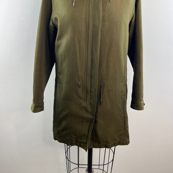 A.P.C. Paris Green Utility Jacket Hooded Long Sleeve Full Zip Size X-Small XS - Picture 3 of 10